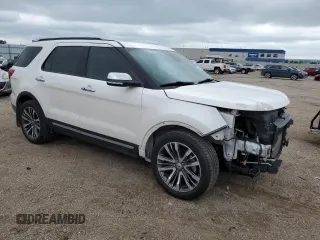 2017 Ford Explorer Platinum with VIN 1FM5K8HT0HGC84337, listed as a Copart auction lot 64239935 with 74,400 mi miles and Salvage title. Bid and sale history available at DreamBid. Image 4.