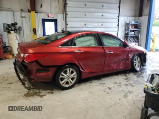 2013 Hyundai Sonata Limited with VIN 5NPEC4AC1DH626369, listed as a Copart auction lot 52663825 with 133,264 mi miles and Salvage Title. Bid and sale history available at carsss.com. Image 3.