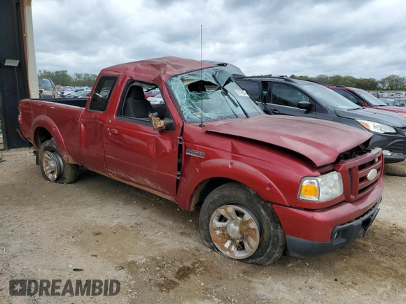 2007 Ford Ranger XL with VIN 1FTYR14U97PA84851, listed as a Copart auction lot 51579925 with 216,576 mi miles and Salvage Title. Bid and sale history available at carsss.com. Image 4.