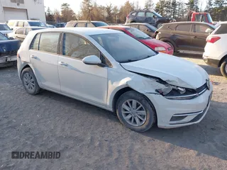 2019 Volkswagen Golf S with VIN 3VWG57AU1KM033676, listed as a IAAI auction lot 41285900 with 45,555 mi miles. Bid and sale history available at carsss.com. Image 1.