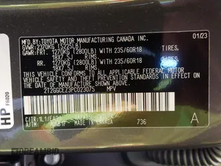 2023 Lexus NX 350 Premium z VIN 2T2GGCEZ3PC023075, wystawiony jako IAAI lot #42091257 z przebiegiem 28 674 mil mil oraz . Historia ofert i sprzedaży dostępna na DreamBid. Obrazek 9.