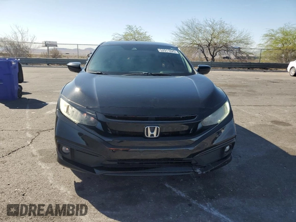 2019 Honda Civic Sport with VIN 19XFC2F83KE203341, listed as a Copart auction lot 52911825 with 120,011 mi miles and Salvage title. Bid and sale history available at DreamBid. Image 5.