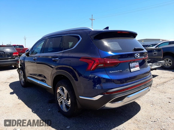 2022 Hyundai Santa Fe SEL with VIN 5NMS3DAJXNH459476, listed as a Copart auction lot 50613702 with 778 mi miles. Bid and sale history available at carsss.com. Image 3.