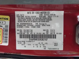 2013 Ford Fusion SE with VIN 3FA6P0HR3DR382187, listed as a IAAI auction lot 42442910 with 82,491 mi miles and . Bid and sale history available at DreamBid. Image 9.