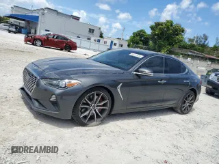 2019 Genesis G70 Sport z VIN KMTG24LA6KU034865, wystawiony jako Copart lot #55304455 z przebiegiem 57 087 mil mil oraz Nie do naprawy • Non repairable. Historia ofert i sprzedaży dostępna na DreamBid. Obrazek 1.