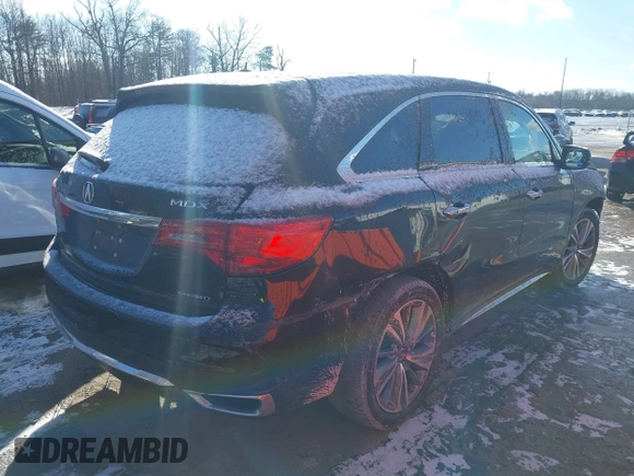 2017 Acura MDX w/Technology Pkg with VIN 5FRYD4H57HB006808, listed as a IAAI auction lot 41350211 with 164,719 mi miles. Bid and sale history available at carsss.com. Image 4.