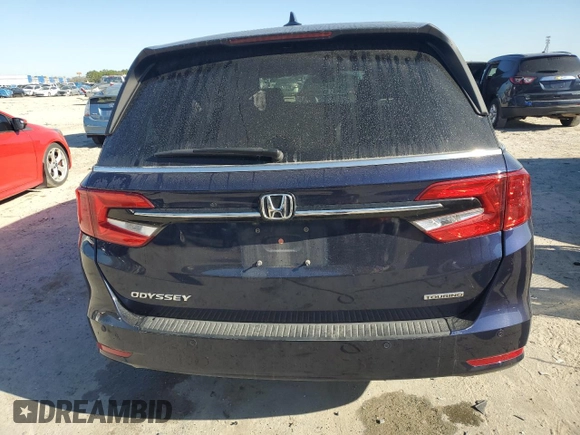 2022 Honda Odyssey Touring with VIN 5FNRL6H82NB039189, listed as a Copart auction lot 48883375 with 63,770 mi miles and Salvage Title. Bid and sale history available at DreamBid. Image 6.