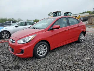 2013 Hyundai Accent GLS with VIN KMHCT4AE0DU516326, listed as a Copart auction lot 51529655 with 87,355 mi miles and Salvage Title. Bid and sale history available at carsss.com. Image 1.
