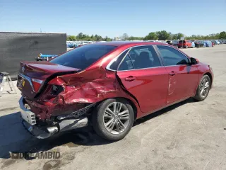 2016 Toyota Camry XLE with VIN 4T1BF1FKXGU601372, listed as a Copart auction lot 48570645 with 49,612 mi miles and Salvage Title. Bid and sale history available at carsss.com. Image 3.