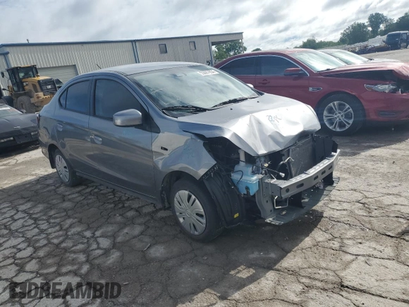 2023 Mitsubishi Mirage ES with VIN ML32FUFJ6PHF01751, listed as a Copart auction lot 53667854 with 32,685 mi miles and Salvage title. Bid and sale history available at DreamBid. Image 4.