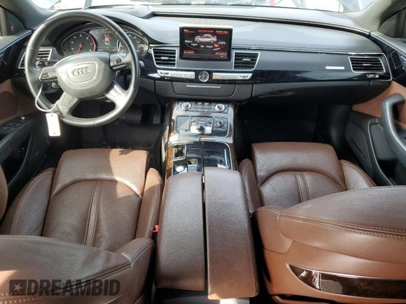 2017 Audi A8 with VIN WAU44AFD3HN015464, listed as a Copart auction lot 55099805 with 125,067 mi miles and Clean title. Bid and sale history available at DreamBid. Image 8.