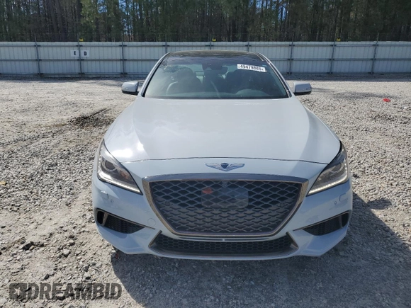 2019 Genesis G80 3.8L with VIN KMHGN4JE5KU290938, listed as a Copart auction lot 49479885 with 35,370 mi miles and Salvage Title. Bid and sale history available at carsss.com. Image 5.