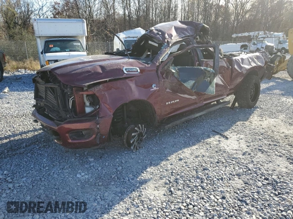 2022 Ram 2500 Big Horn with VIN 3C6UR5DL3NG169271, listed as a Copart auction lot 80626414 with 50,513 mi miles and Salvage Title. Bid and sale history available at carsss.com. Image 1.