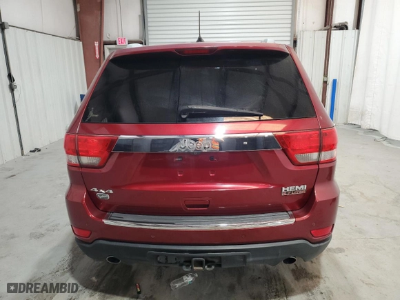 2012 Jeep Grand Cherokee Overland with VIN 1C4RJFCT4CC222024, listed as a Copart auction lot 49122225 with 143,063 mi miles and Clean Title. Bid and sale history available at carsss.com. Image 6.