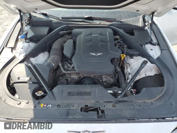 2018 Genesis G80 3.8L with VIN KMHGN4JEXJU245900, listed as a Copart auction lot 60552515 with 107,502 mi miles and Salvage title. Bid and sale history available at DreamBid. Image 11.