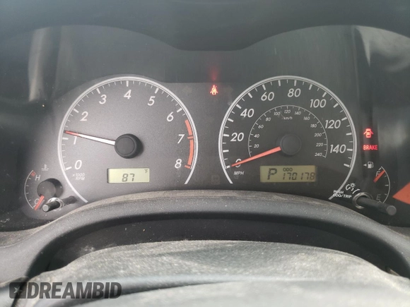 2012 Toyota Corolla L with VIN 2T1BU4EE4CC833951, listed as a Copart auction lot 54939935 with 170,178 mi miles and Clean Title. Bid and sale history available at DreamBid. Image 9.