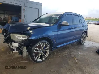 2018 BMW X3 M40i z VIN 5UXTS3C51J0Y98575, wystawiony jako Copart lot #58449655 z przebiegiem Nie podano mil oraz Tytuł czysty. Historia ofert i sprzedaży dostępna na DreamBid. Obrazek 1.