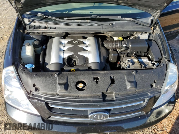 2007 Kia Sedona LX with VIN KNDMB233776149624, listed as a Copart auction lot 43429105 with 184,399 mi miles and Salvage Title. Bid and sale history available at carsss.com. Image 13.