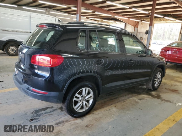 2017 Volkswagen Tiguan S with VIN WVGAV7AX1HK003656, listed as a Copart auction lot 51873655 with 100,266 mi miles and Clean Title. Bid and sale history available at DreamBid. Image 3.