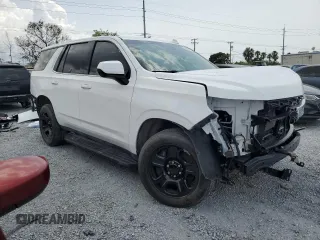 2023 Chevrolet Tahoe Commercial with VIN 1GNSCLEDXPR411626, listed as a Copart auction lot 55995715 with Not provided miles and Salvage title. Bid and sale history available at DreamBid. Image 4.