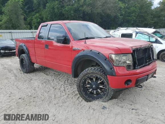 2009 Ford F-150 XL with VIN 1FTPX14V29FA13509, listed as a Copart auction lot 57792265 with 229,312 mi miles and Salvage title. Bid and sale history available at DreamBid. Image 4.
