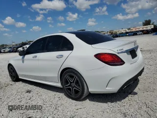 2021 Mercedes-Benz C 300 with VIN W1KWF8DBXMR610630, listed as a Copart auction lot 50550545 with 44,072 mi miles and Non Repairable. Bid and sale history available at carsss.com. Image 2.
