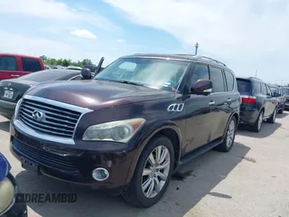 2013 Infiniti QX56 with VIN JN8AZ2NE9D9060178, listed as a IAAI auction lot 42058533 with 139,267 mi miles. Bid and sale history available at carsss.com. Image 2.