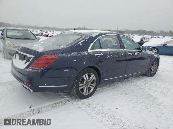 2019 Mercedes-Benz S 450 with VIN WDDUG6EB2KA477137, listed as a Copart auction lot 44752685 with 28,818 mi miles and Salvage title. Bid and sale history available at DreamBid. Image 3.