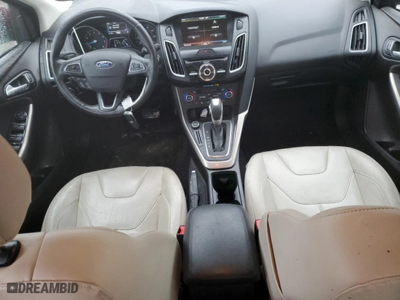 2015 Ford Focus Titanium with VIN 1FADP3N2XFL328466, listed as a Copart auction lot 43372935 with 81,189 mi miles and Salvage Title. Bid and sale history available at carsss.com. Image 8.