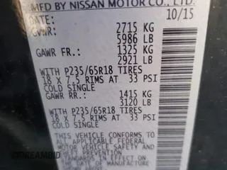 2015 Nissan Pathfinder SV with VIN 5N1AR2MM8FC714187, listed as a Copart auction lot 86588914 with 118,715 mi miles and Salvage Title. Bid and sale history available at carsss.com. Image 15.