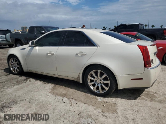 2008 Cadillac CTS RWD w/1SB with VIN 1G6DV57V080165420, listed as a Copart auction lot 75399164 with 0 mi miles and Salvage Title. Bid and sale history available at carsss.com. Image 2.