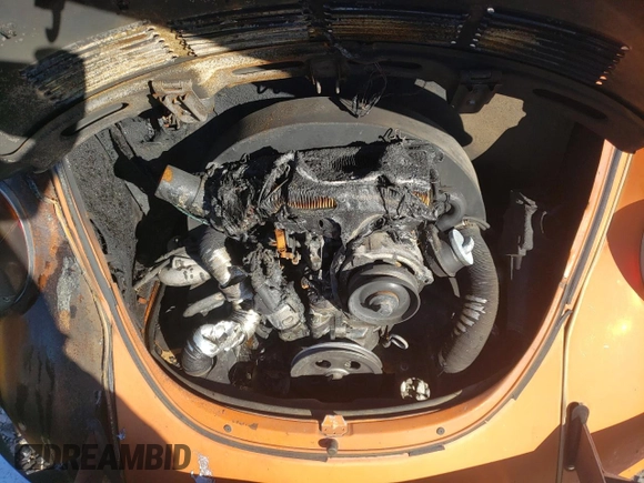 1973 Volkswagen Beetle with VIN 1332919096, listed as a Copart auction lot 81315254 with 53,111 mi miles and Salvage Title. Bid and sale history available at DreamBid. Image 11.
