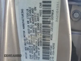 1998 Toyota Corolla VE with VIN 1NXBR18E9WZ035430, listed as a Copart auction lot 59362195 with Not provided miles and Salvage title. Bid and sale history available at DreamBid. Image 12.