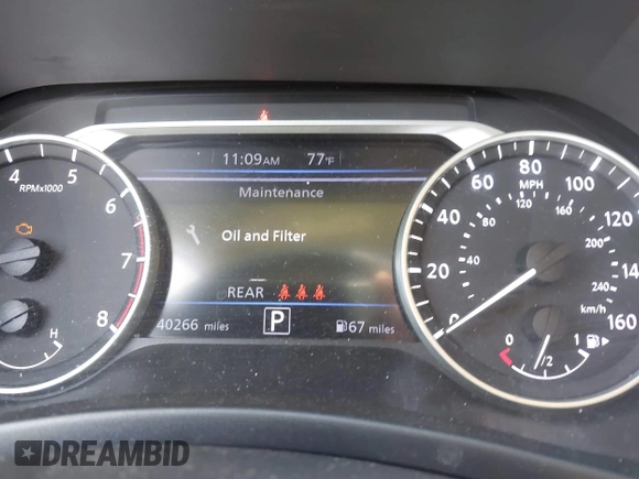 2024 Nissan Sentra SV with VIN 3N1AB8CV1RY205644, listed as a IAAI auction lot 41778439 with 40,266 mi miles and . Bid and sale history available at DreamBid. Image 7.