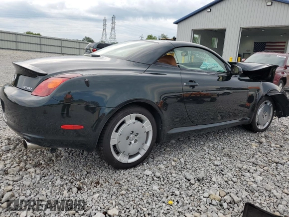 2002 Lexus SC 430 with VIN JTHFN48Y920006524, listed as a Copart auction lot 64680695 with 166,118 mi miles and Salvage title. Bid and sale history available at DreamBid. Image 3.
