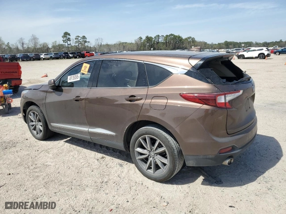 2019 Acura RDX w/Technology Pkg with VIN 5J8TC1H57KL013096, listed as a Copart auction lot 49139395 with 90,480 mi miles and Salvage Title. Bid and sale history available at carsss.com. Image 2.