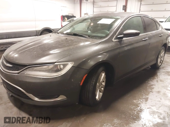 2015 Chrysler 200 Limited with VIN 1C3CCCAB9FN536788, listed as a IAAI auction lot 41726794 with 92,500 mi miles. Bid and sale history available at carsss.com. Image 2.