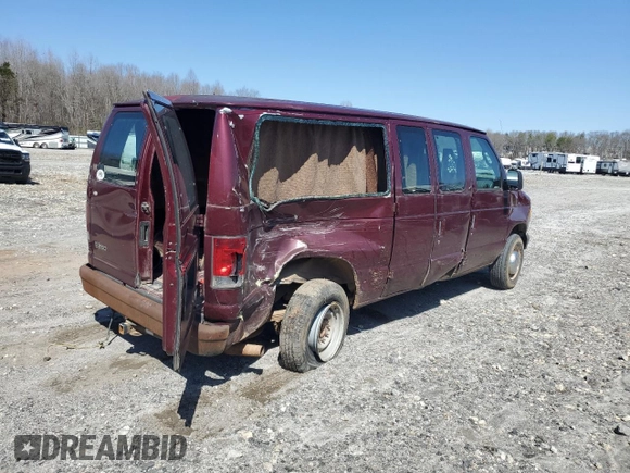 2005 Ford Econoline Cargo with VIN 1FTNE24L25HA87223, listed as a Copart auction lot 47301805 with 156,944 mi miles and Salvage Title. Bid and sale history available at carsss.com. Image 3.