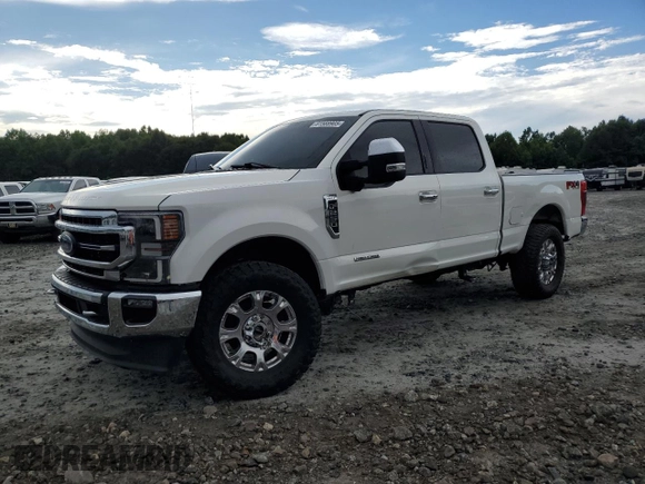 2021 Ford F-250 XL with VIN 1FT8W2BTXMEC41464, listed as a Copart auction lot 61588905 with 131,973 mi miles and Salvage title. Bid and sale history available at DreamBid. Image 1.