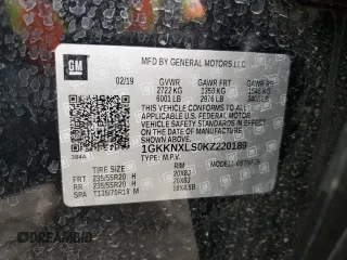 2019 GMC Acadia Denali with VIN 1GKKNXLS0KZ220189, listed as a Copart auction lot 54053815 with 48,068 mi miles and Salvage Title. Bid and sale history available at carsss.com. Image 13.