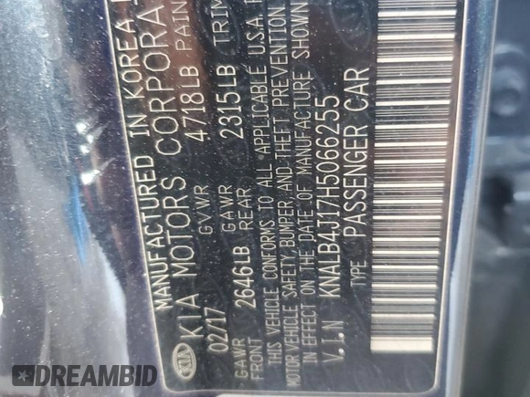 2017 Kia Cadenza Premium z VIN KNALB4J17H5066255, wystawiony jako Copart lot #50969525 z przebiegiem 101 690 mil mil oraz Szkoda całkowita • Salvage title. Historia ofert i sprzedaży dostępna na DreamBid. Obrazek 12.