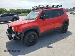 2021 Jeep Renegade Sport with VIN ZACNJDAB6MPM31904, listed as a Copart auction lot 57139845 with 59,286 mi miles and Salvage title. Bid and sale history available at DreamBid. Image 1.