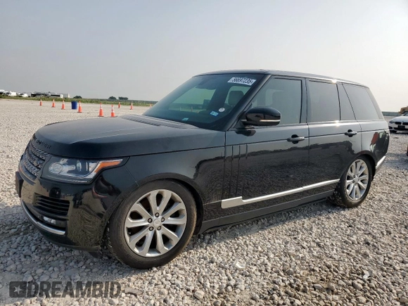 2015 Land Rover Range Rover HSE z VIN SALGS2VF2FA242530, wystawiony jako Copart lot #56697235 z przebiegiem 128 106 mil mil oraz Szkoda całkowita • Salvage title. Historia ofert i sprzedaży dostępna na DreamBid. Obrazek 1.