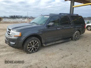 2017 Ford Expedition EL XLT with VIN 1FMJK1HT9HEA20406, listed as a Copart auction lot 46182725 with 93,545 mi miles and Salvage Title. Bid and sale history available at carsss.com. Image 1.