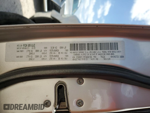 2015 Ram 1500 Big Horn с VIN 3C6RR7LT2FG666154, выставлен на аукционе Copart как лот 48996215 с пробегом 152 309 миль миль и Чистый • Clean title. История ставок и продаж доступна на DreamBid. Изображение 14.