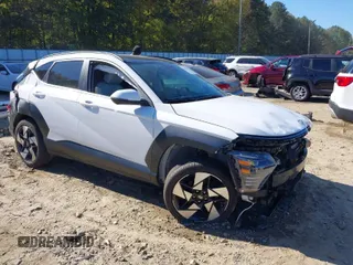 2024 Hyundai Kona Limited with VIN KM8HECA37RU100628, listed as a IAAI auction lot 40641966 with 5,743 mi miles. Bid and sale history available at carsss.com. Image 1.