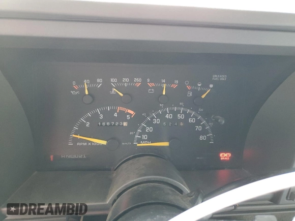 1994 Chevrolet Suburban with VIN 1GNFK16K4RJ343654, listed as a Copart auction lot 82019794 with 166,723 mi miles and Salvage Title. Bid and sale history available at carsss.com. Image 9.