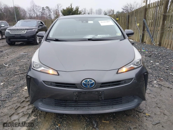 2019 Toyota Prius L Eco with VIN JTDKARFU8K3085918, listed as a IAAI auction lot 41107891 with 166,295 mi miles. Bid and sale history available at carsss.com. Image 12.