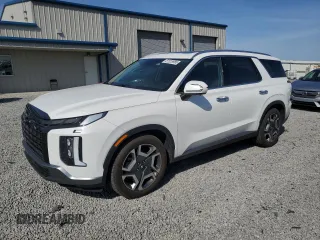 2023 Hyundai Palisade Limited z VIN KM8R5DGEXPU493976, wystawiony jako Copart lot #51518985 z przebiegiem 56 556 mil mil oraz Szkoda całkowita • Salvage title. Historia ofert i sprzedaży dostępna na DreamBid. Obrazek 1.