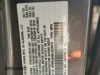 2020 Honda Odyssey Elite with VIN 5FNRL6H96LB059970, listed as a Copart auction lot 89288395 with 56,971 mi miles and Salvage Title. Bid and sale history available at DreamBid. Image 13.